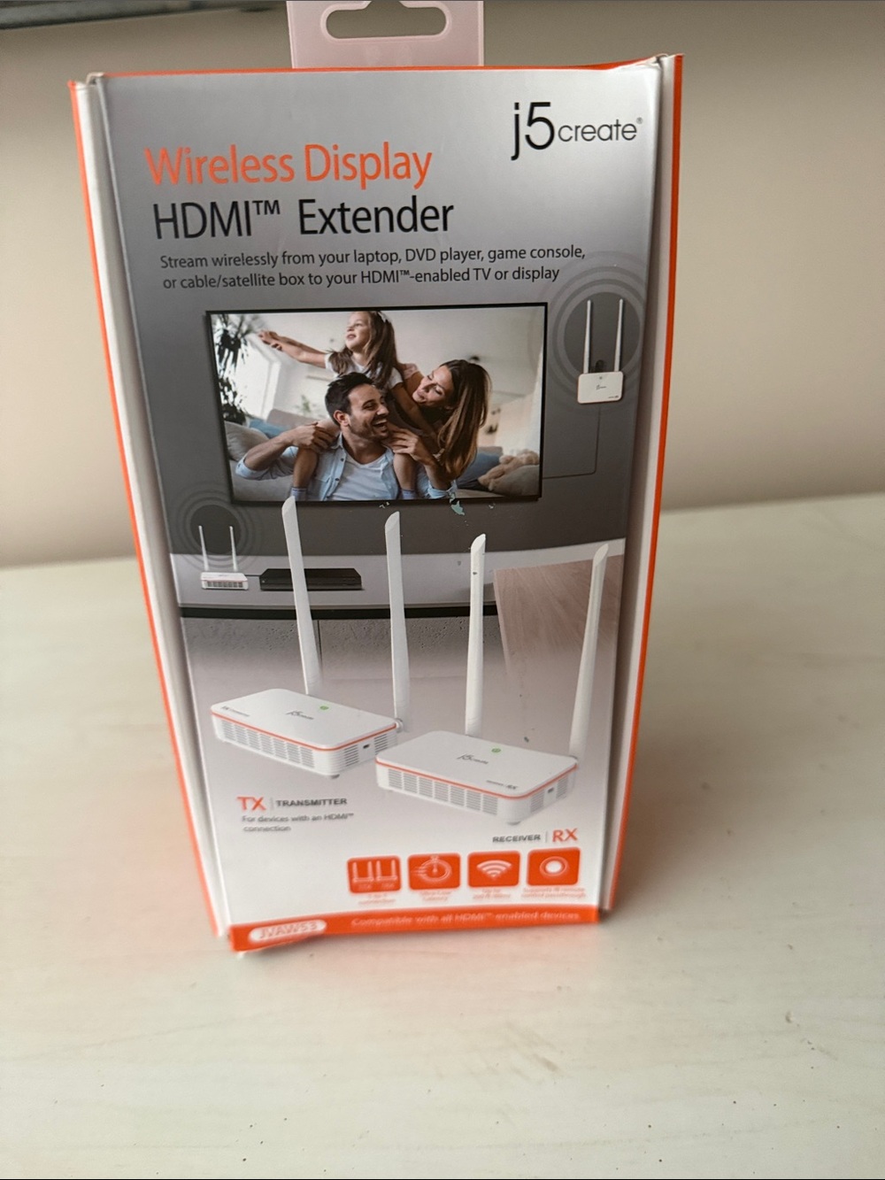 White Wireless HDMI Extender – Wireless Display Transmitter & Receiver